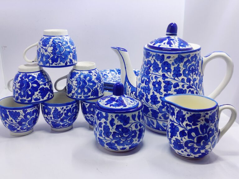 Serina Blue Tea Set